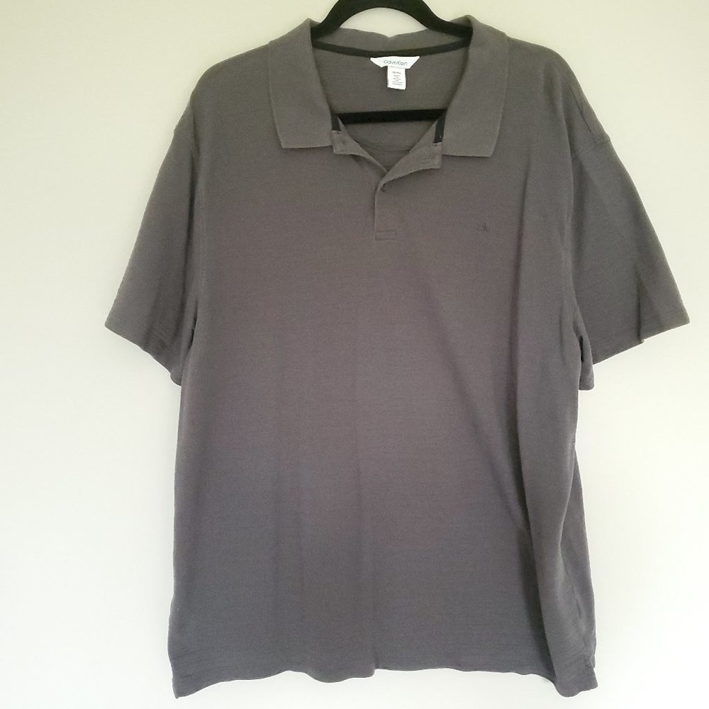 Calvin Klein  men's gray polo XXL